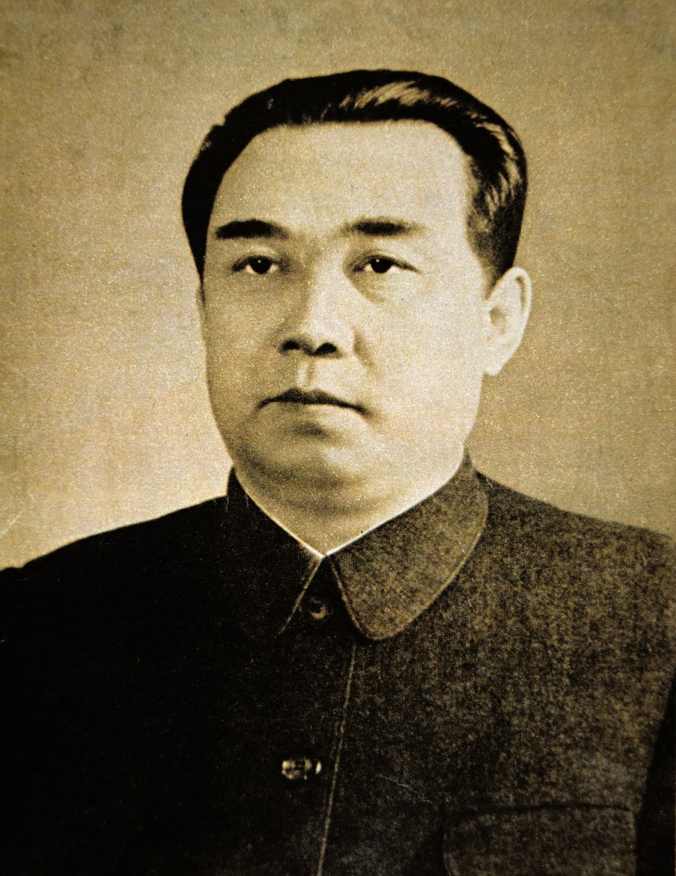 Kim Il Sung (s/v fotografi) av Korean Photographer