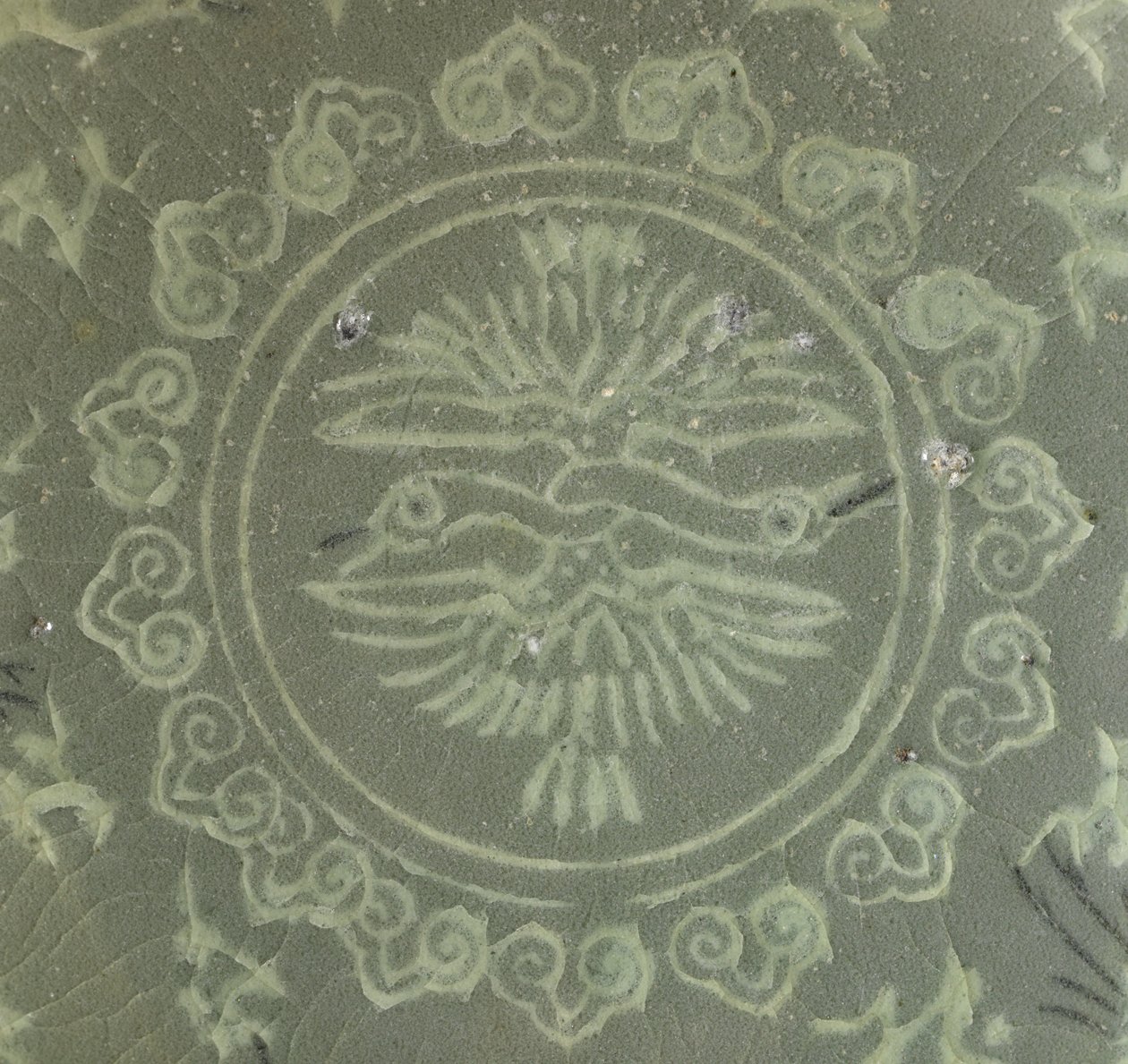 Skål med tranor och moln, c.1150-1200 av Korean School