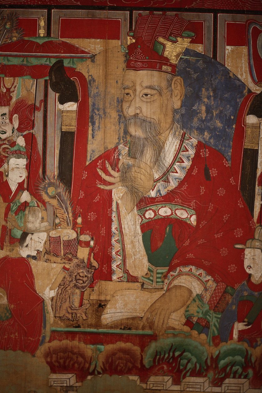Byeonseong, den sjette konge af helvede (detaljer), 1798 swed av Korean School