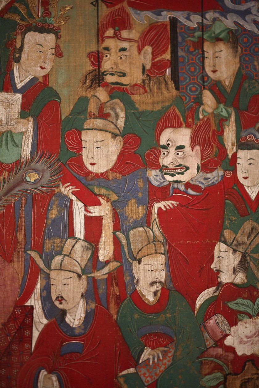 Byeonseong, den sjätte kungen av helvetet (detalj), 1798 av Korean School