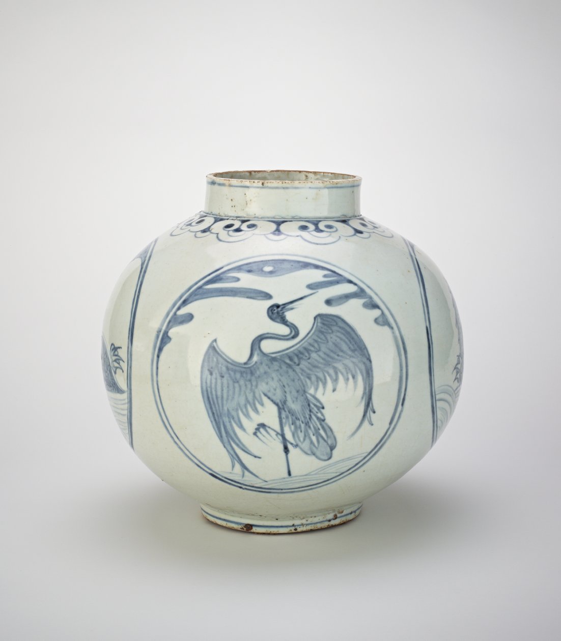 Burk med mönster av sköldpaddor och tranor, 1800-tal av Korean School