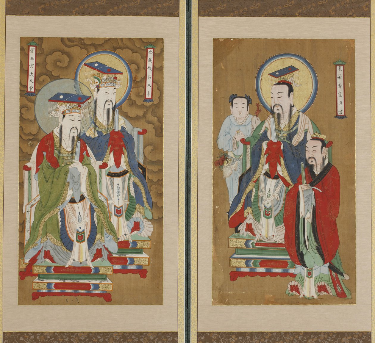 Processionsscen, Choson-dynastin (färg på papper och siden) av Korean School