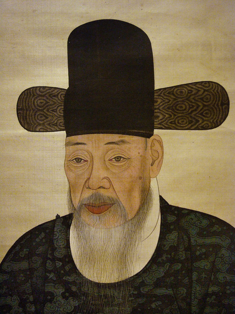 Porträtt av Yi Gilbo (eller "Yeonan") av Korean School