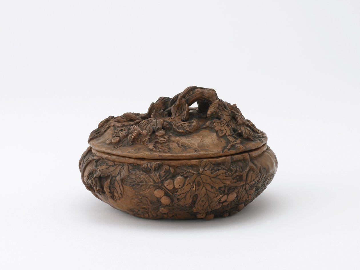 Cirkulär låda, Tokyo, Meiji-eran, ca 1878-86 (keramik) av Koren