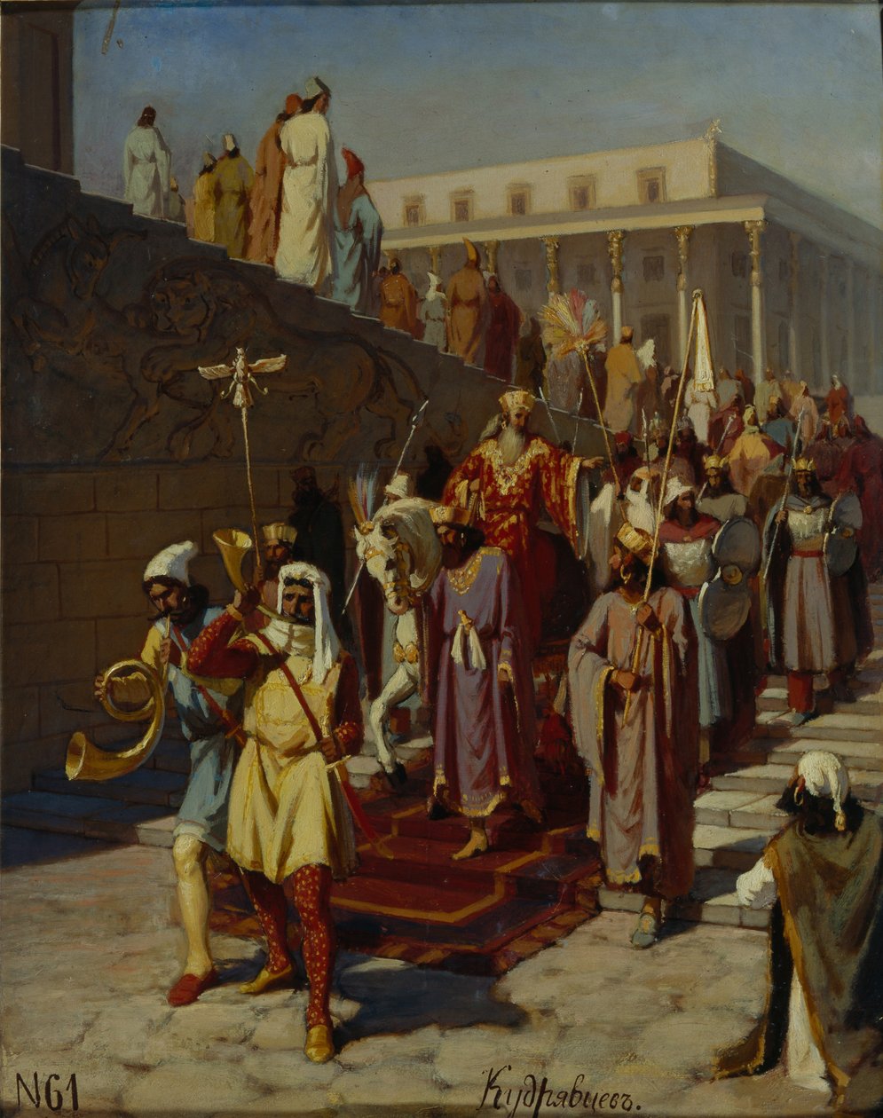 Hamans triumftåg, 1875 av Kozma Nikiforovich Kudryavtsev
