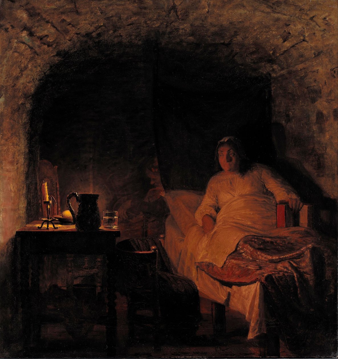 Leonora Christina in prison av Kristian Zahrtmann