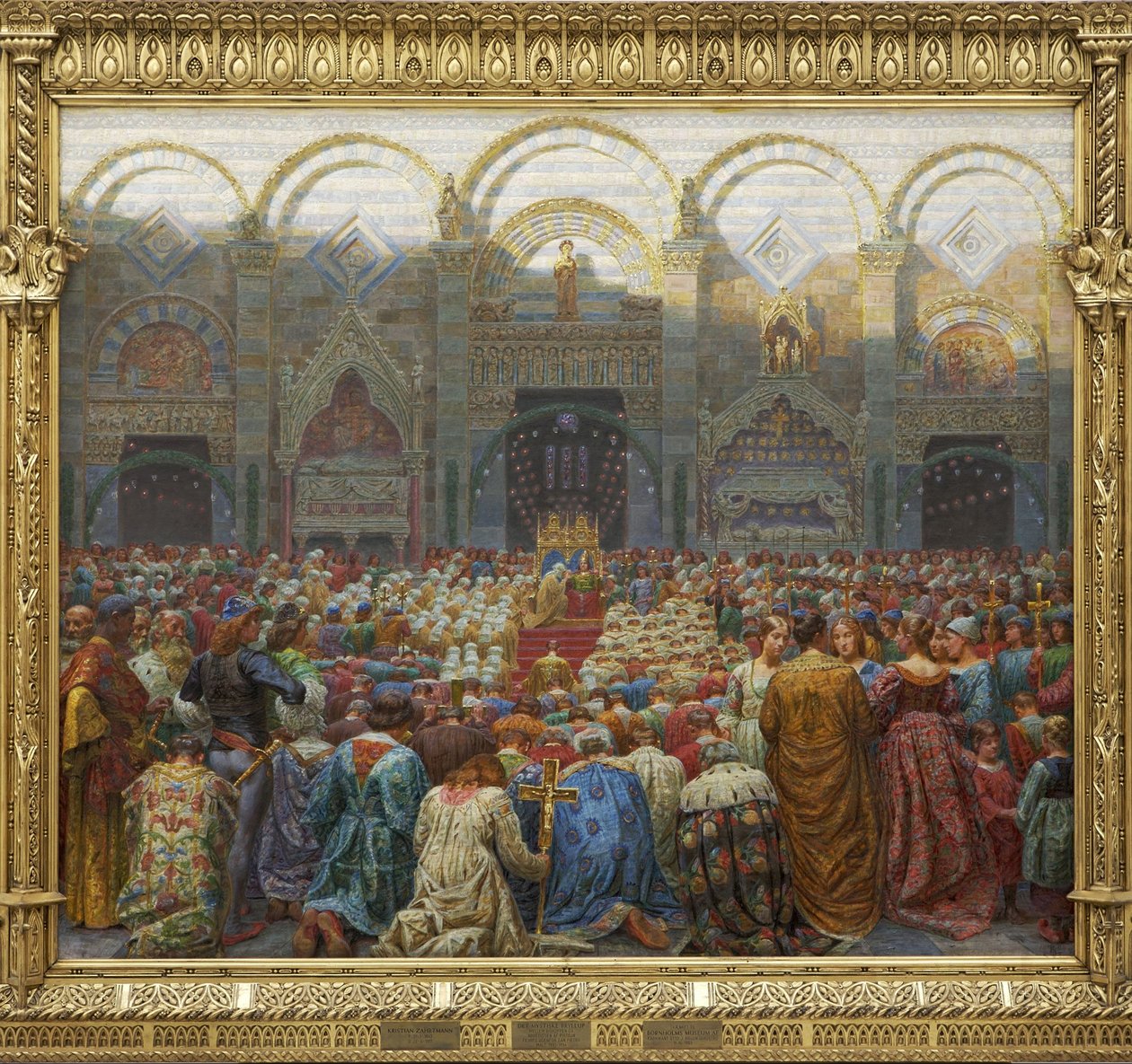 The mysterious wedding in Pistoia. av Kristian Zahrtmann