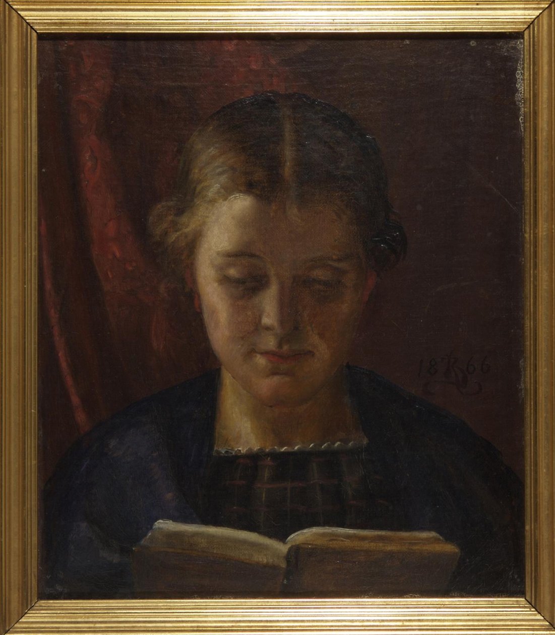 Elisabeth Zahrtmann, konstnärens syster, läser av Kristian Zahrtmann