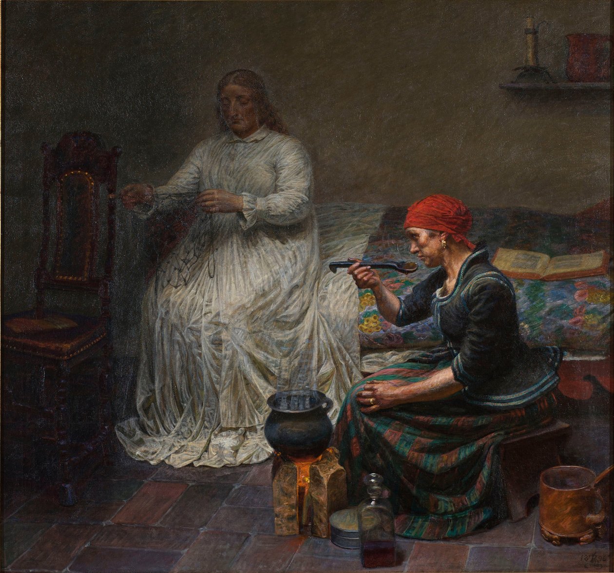 Leonora Christina i Blå tornet. Laga gröt av Kristian Zahrtmann