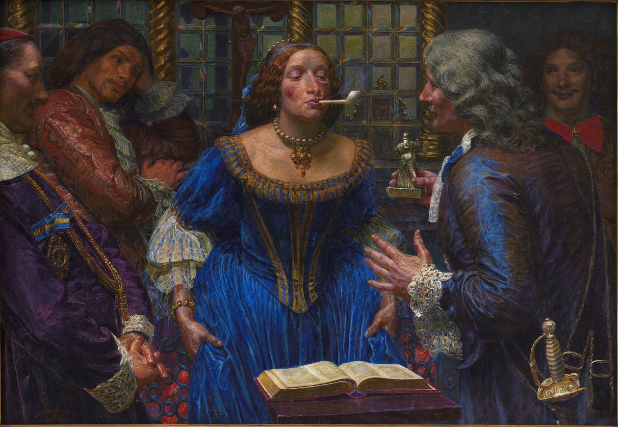 Drottning Christina av Sverige i Palazzo Corsini, 1908. av Kristian Zahrtmann