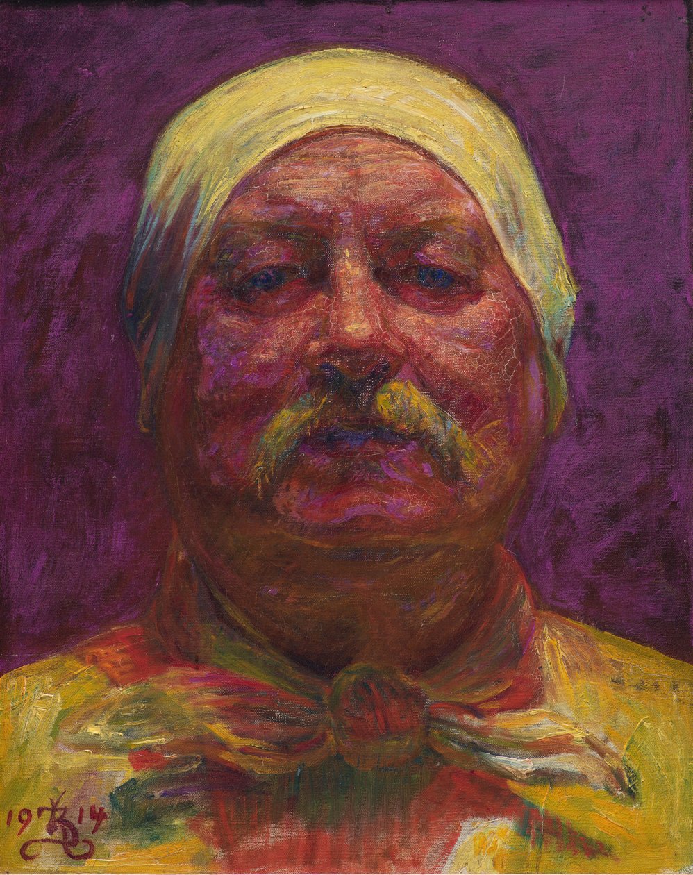 Självporträtt, 1914. av Kristian Zahrtmann