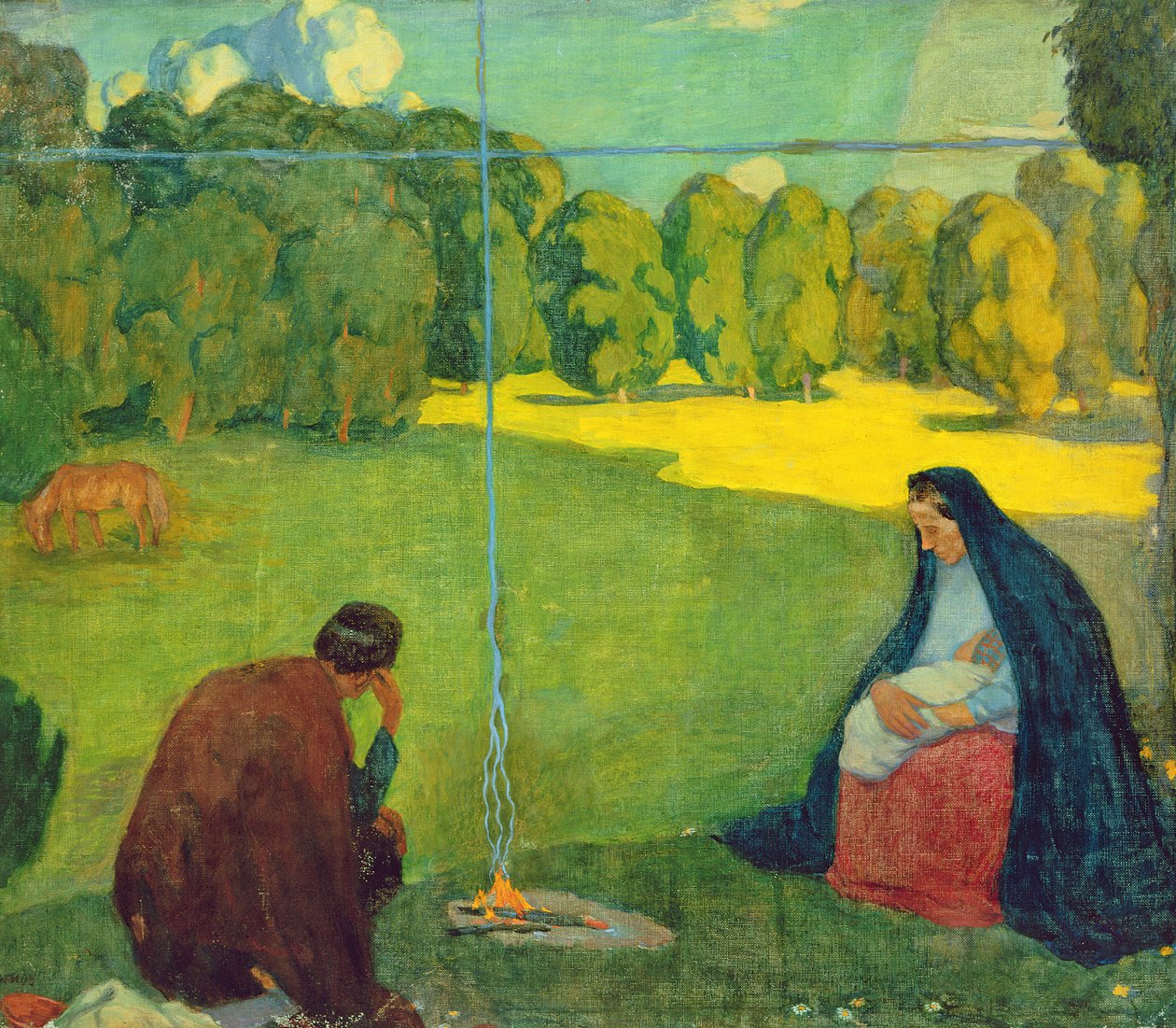 Vila under resan, c.1905 av Kristjan Raud