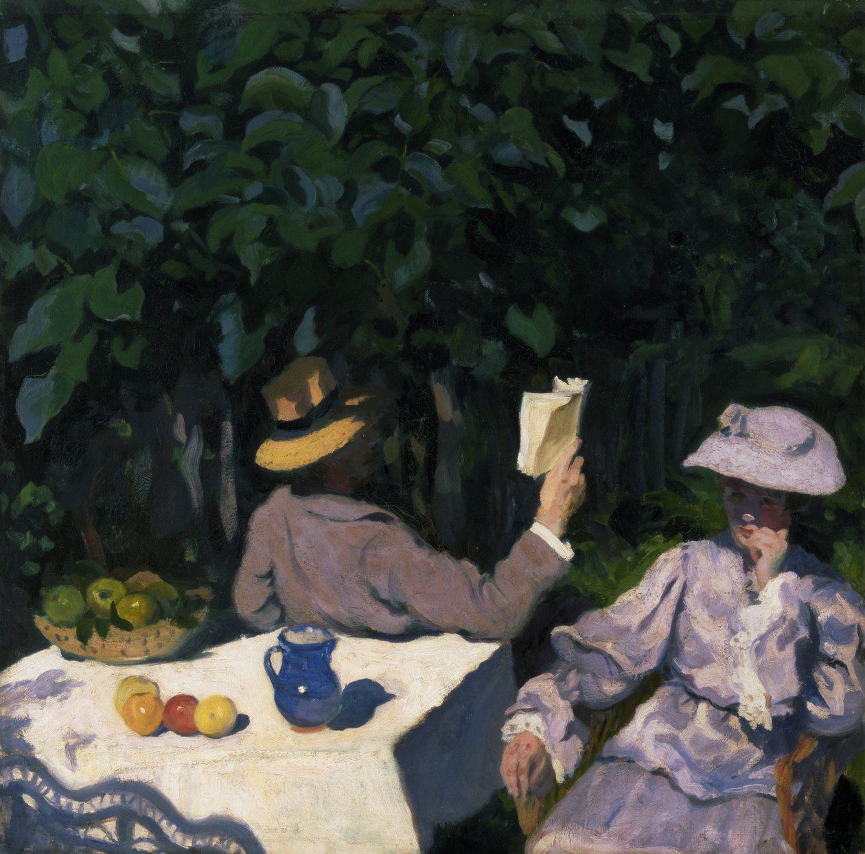 Solig morgon, 1905 (olja) av Károly Ferenczy