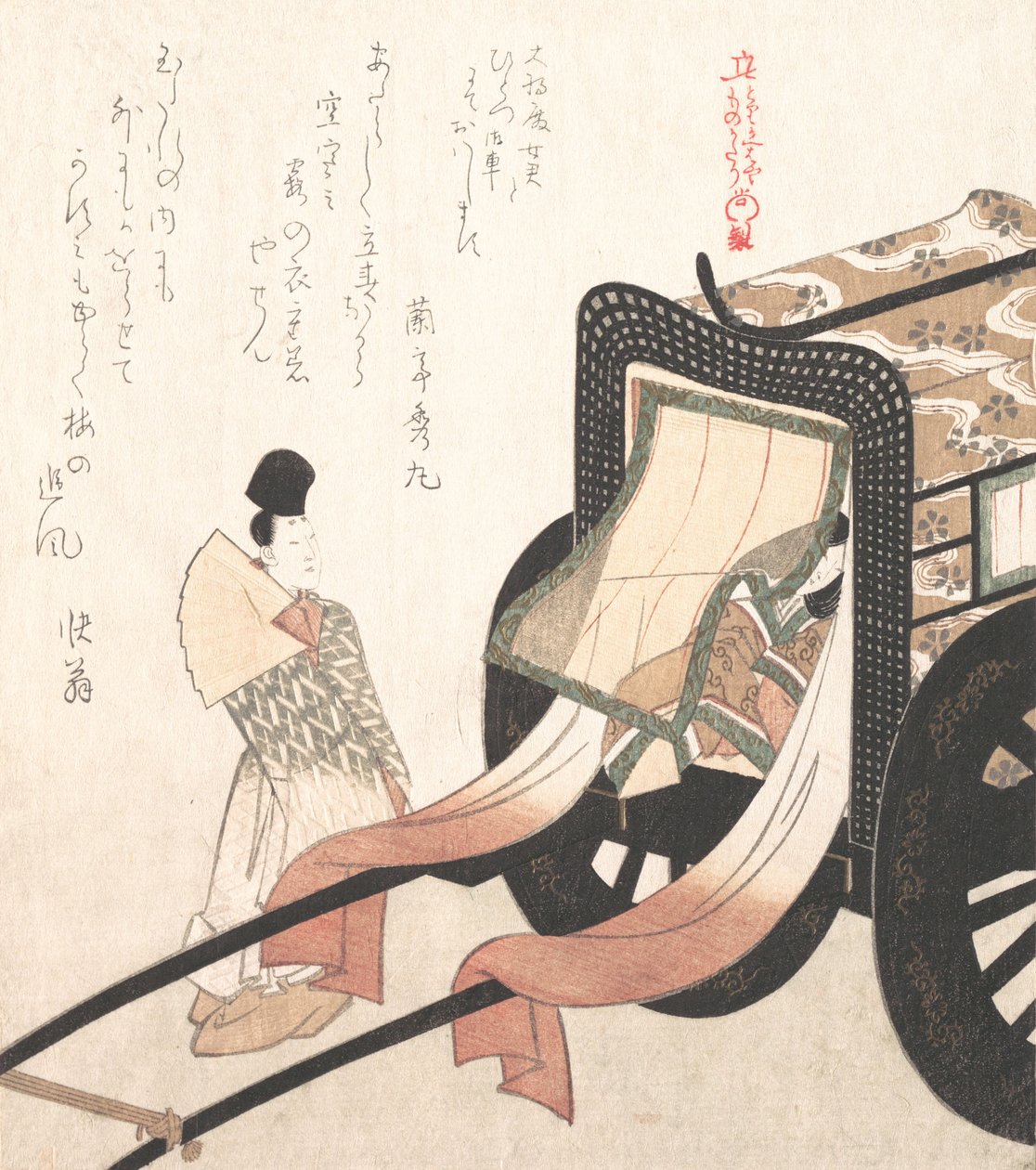 Domvagn, 1800-talet. av Kubo Shunman