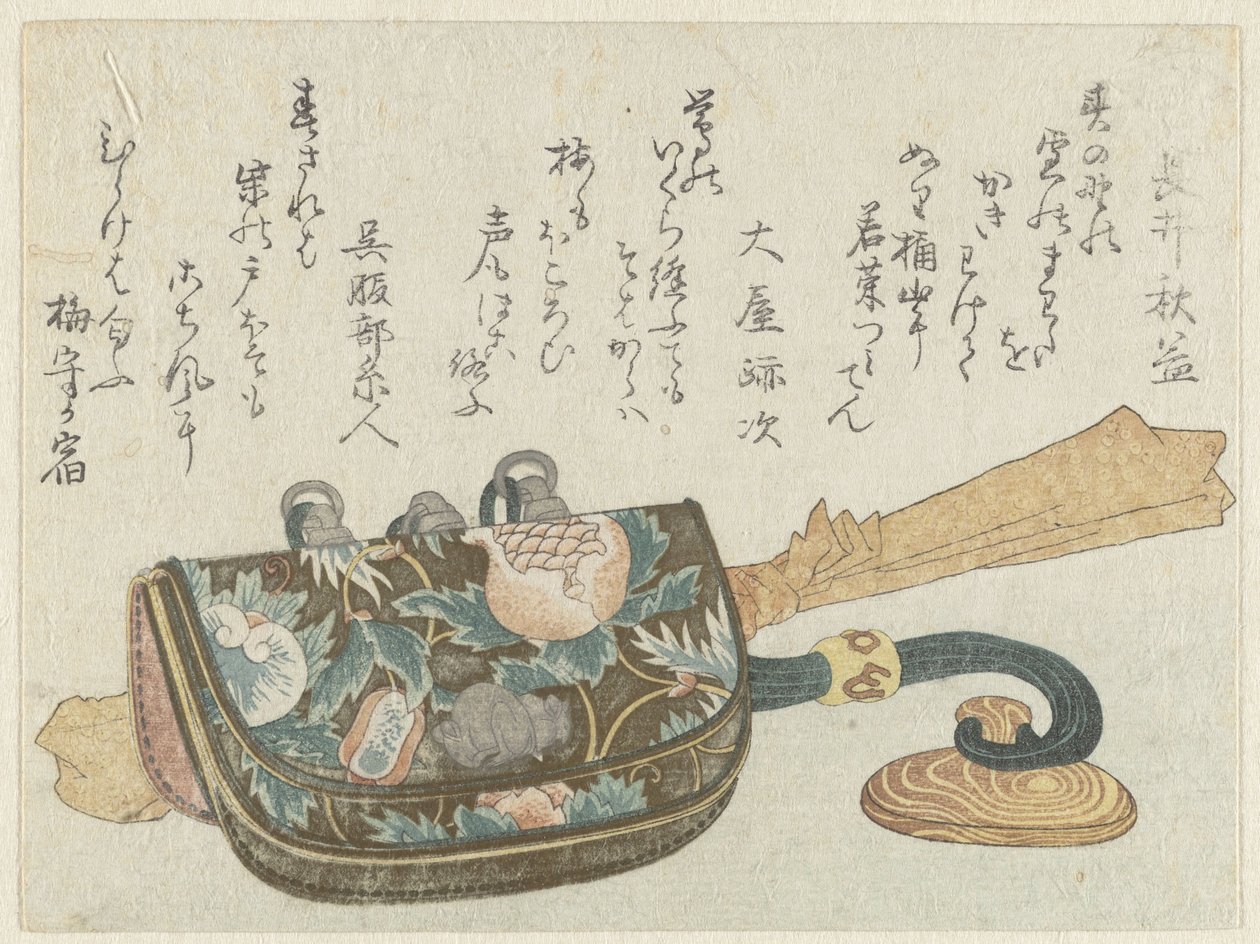 Set med rökredskap av Kubota Shunman (attributed to)