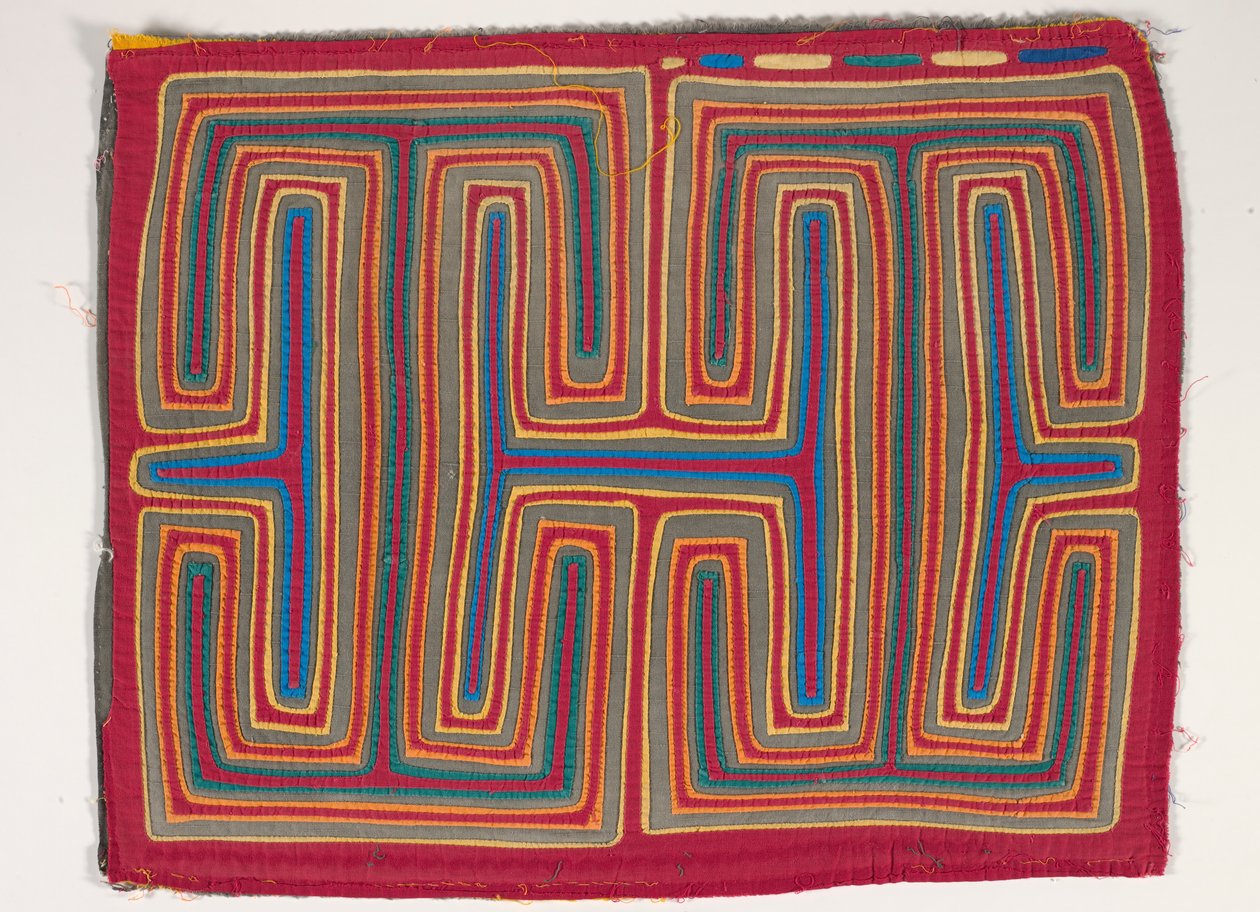 Skjortpanel (mola), ca 1950 (applicerad bomull) av Kuna Indian Culture
