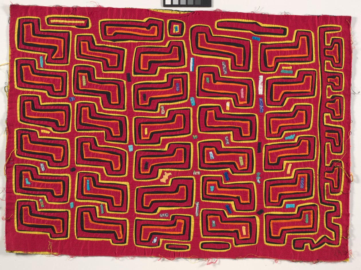 Skjortpanel (mola), ca 1950 (applicerad bomull) av Kuna Indian Culture