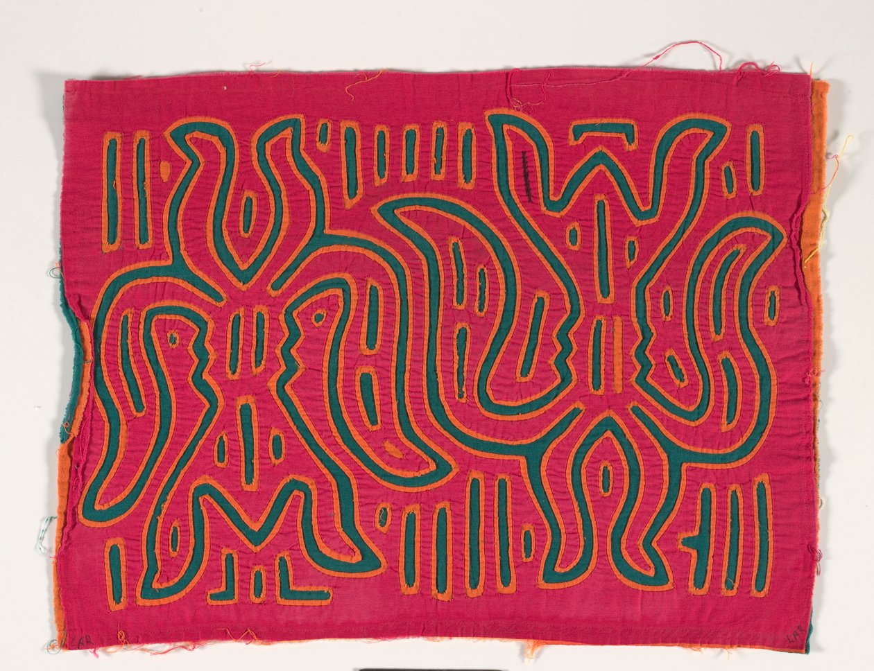 Skjortpanel (mola), ca 1950 (applicerad bomull) av Kuna Indian Culture