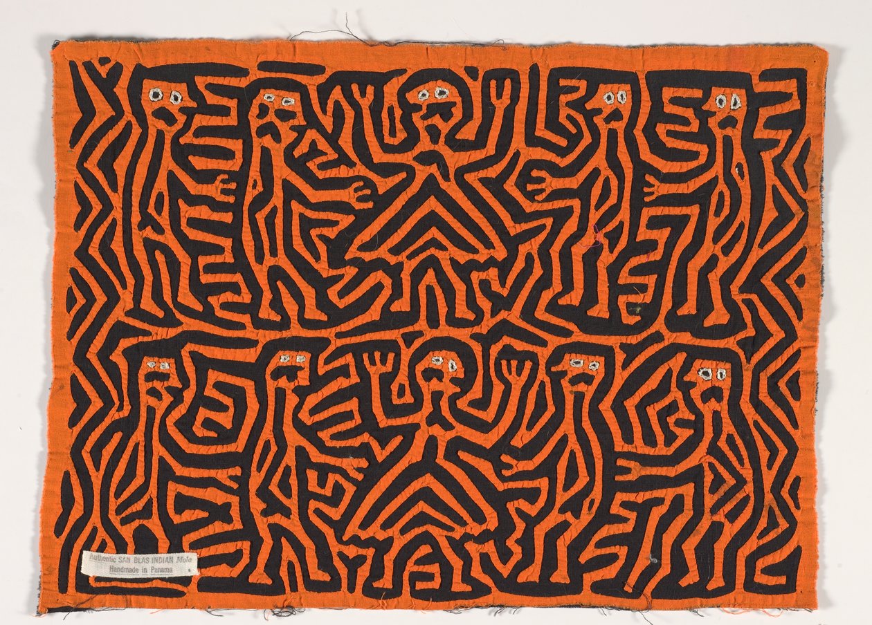 Skjortpanel (mola), ca 1950 (applicerad bomull) av Kuna Indian Culture