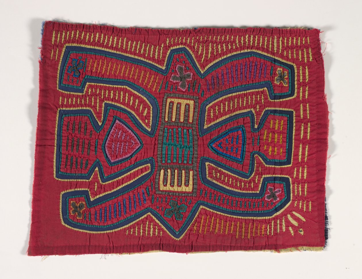 Skjorta panel (mola) (applicerad bomull) av Kuna Indian Culture