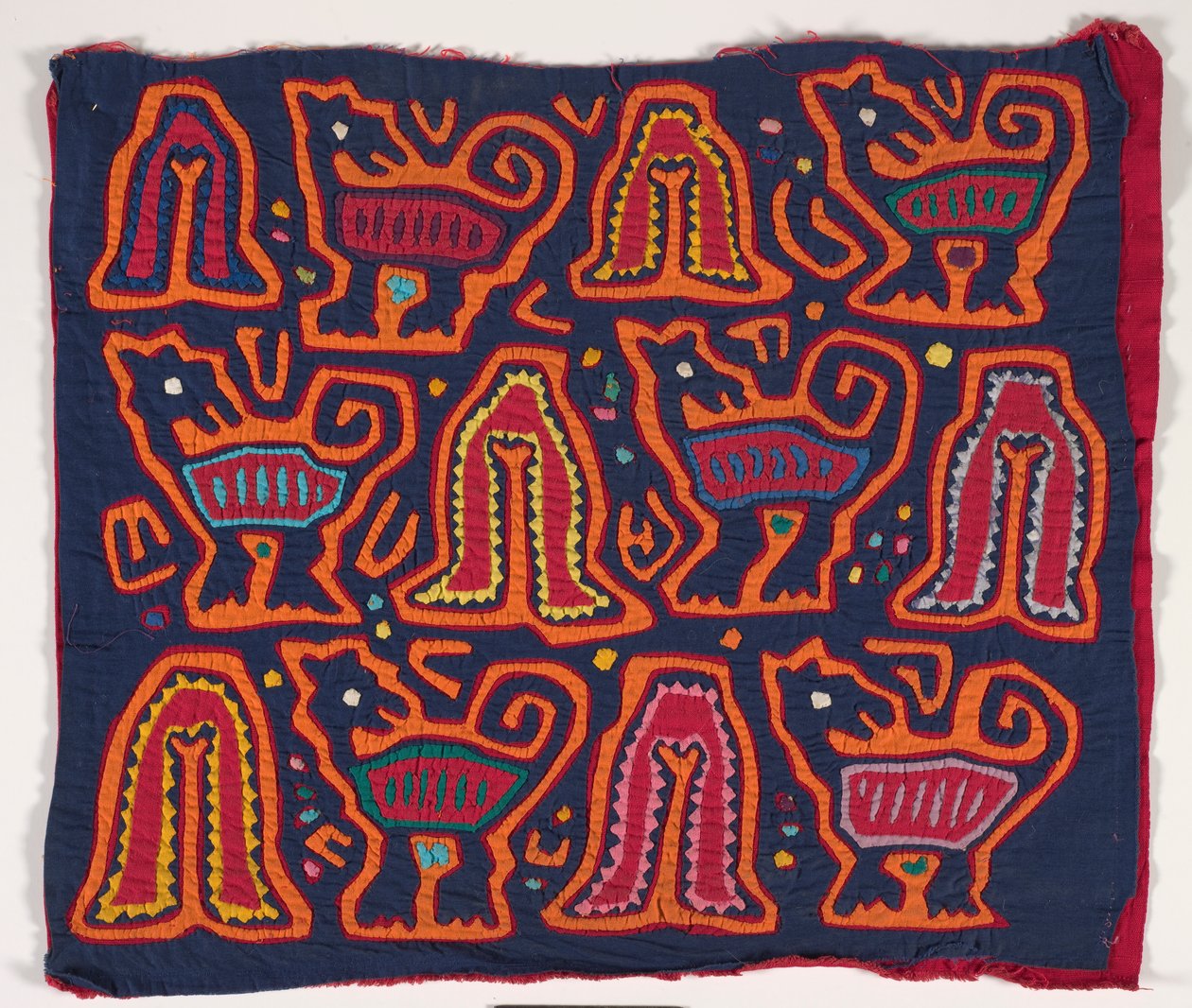 Skjorta panel (mola) (applicerad bomull) av Kuna Indian Culture