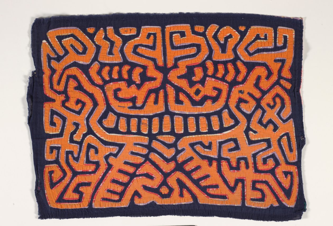 Skjorta panel (mola) (applicerad bomull) av Kuna Indian Culture