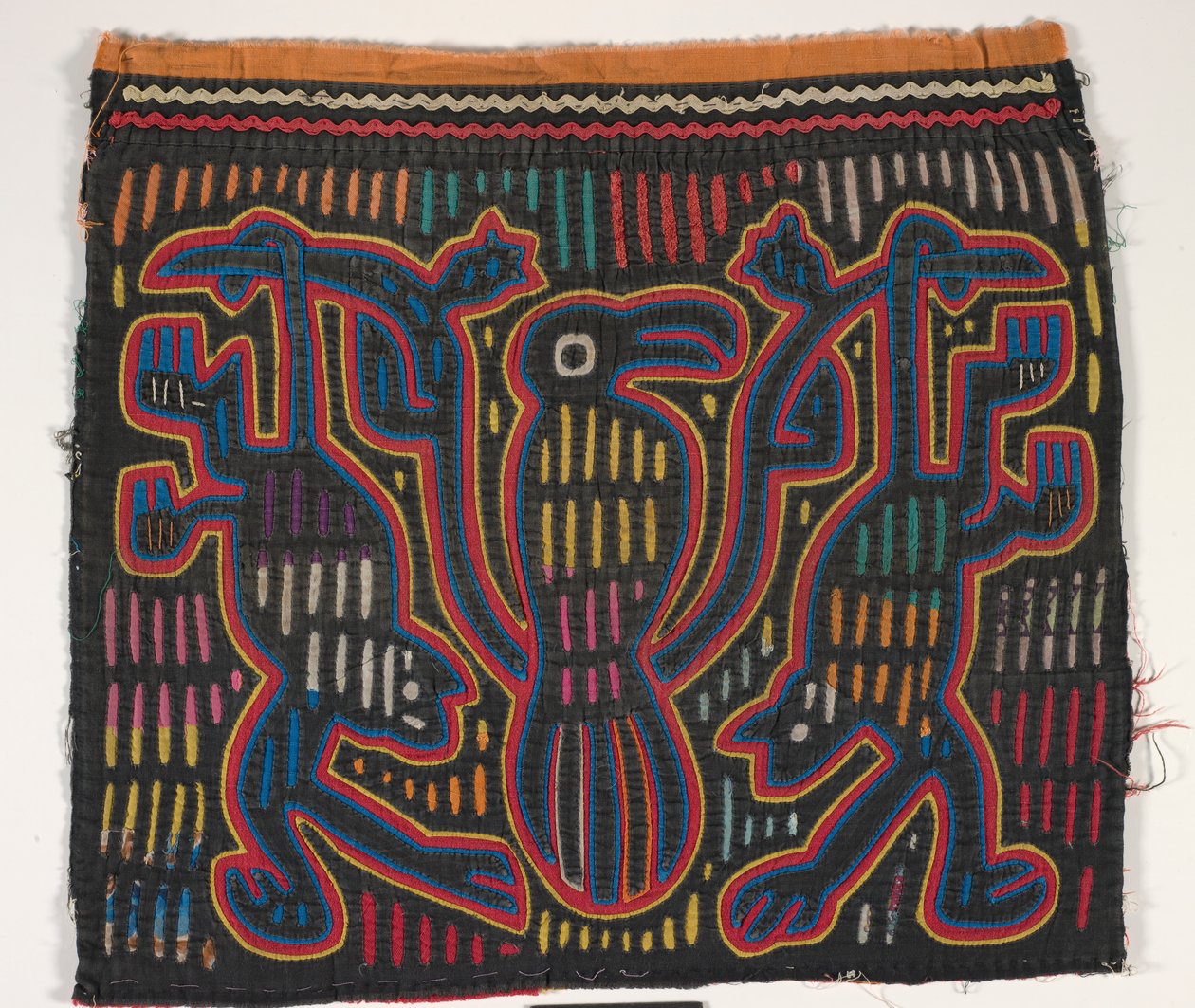 Skjorta panel (mola) (applicerad bomull) av Kuna Indian Culture