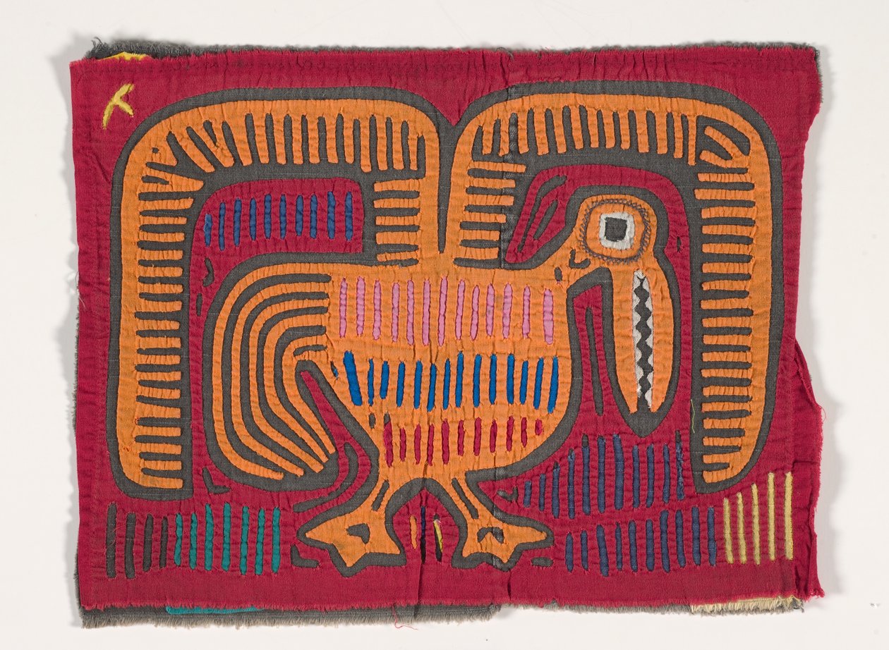 Skjortapanel (MOLA) (Appliqued Cotton) av Kuna Indian Culture
