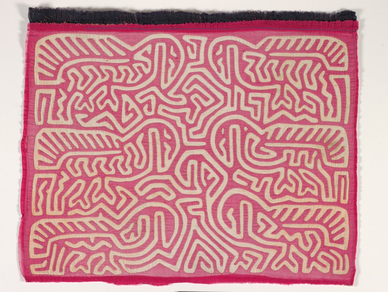 Skjorta panel (mola) (applicerad bomull) av Kuna Indian Culture