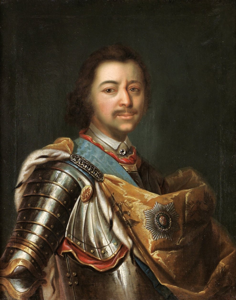 Porträtt av kejsar Peter I den store 1672-1725 av Kupecky