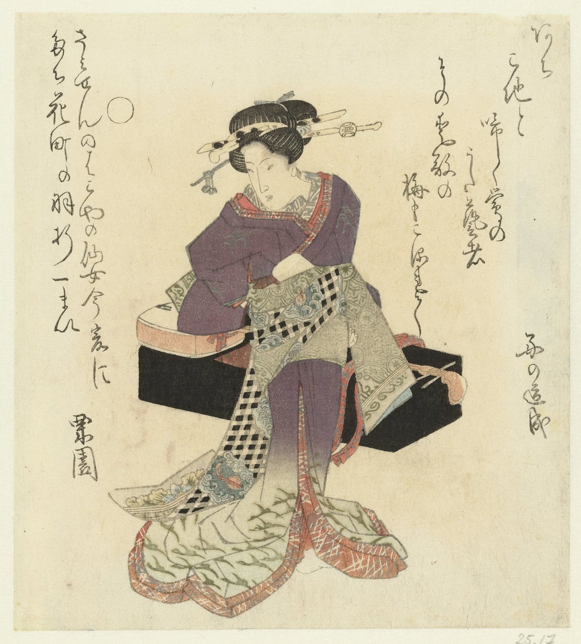 Geisha knyter bältet av Kurizono