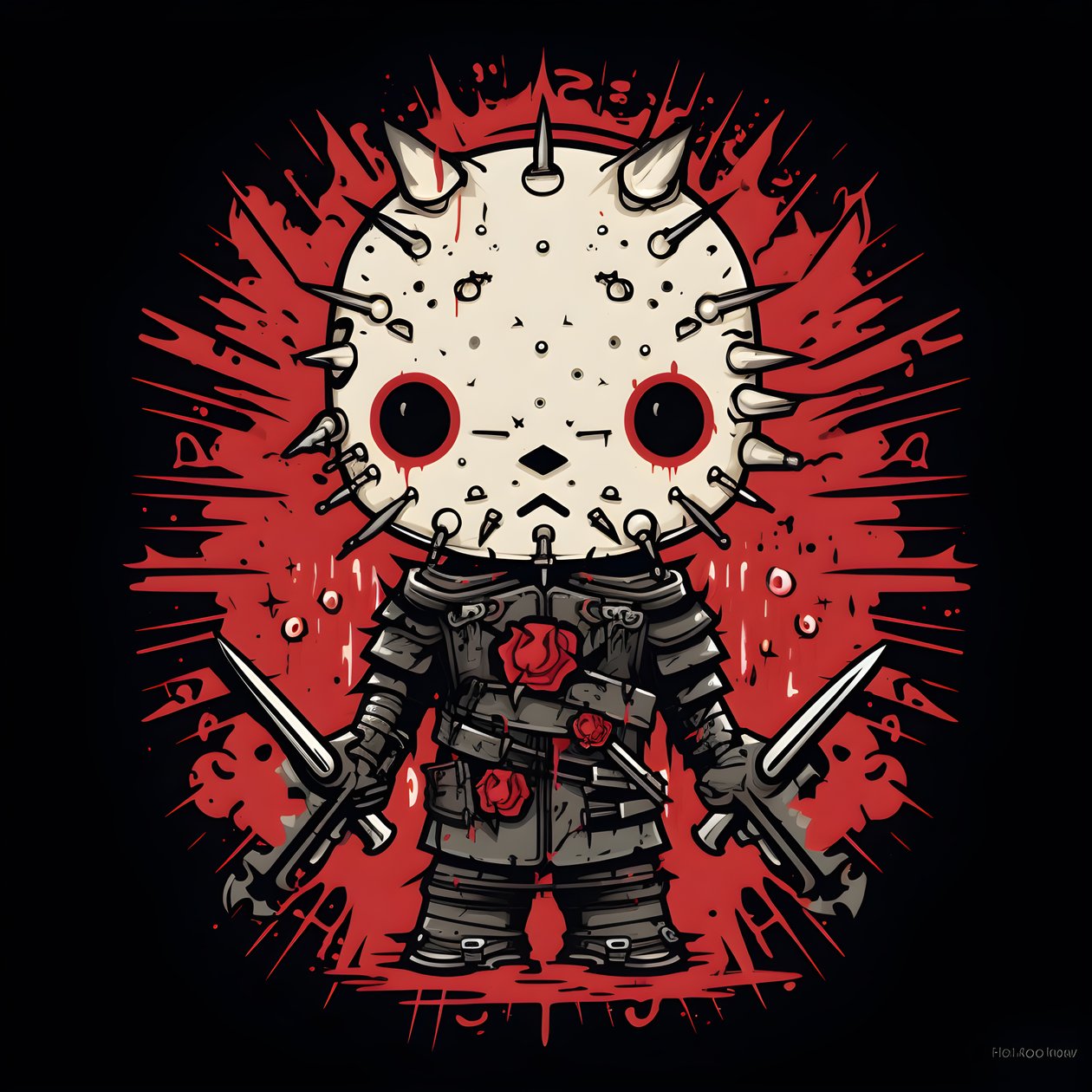 Hello Kitty als Pinhead Shirt Design 1 av Kurt Heppke