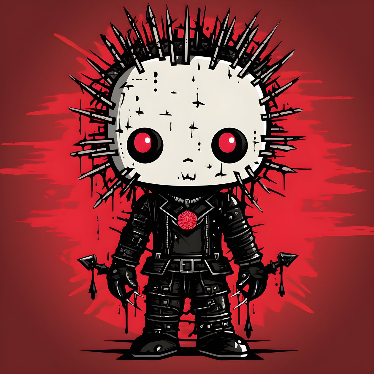 Hello Kitty als Pinhead Shirt Design 4 av Kurt Heppke