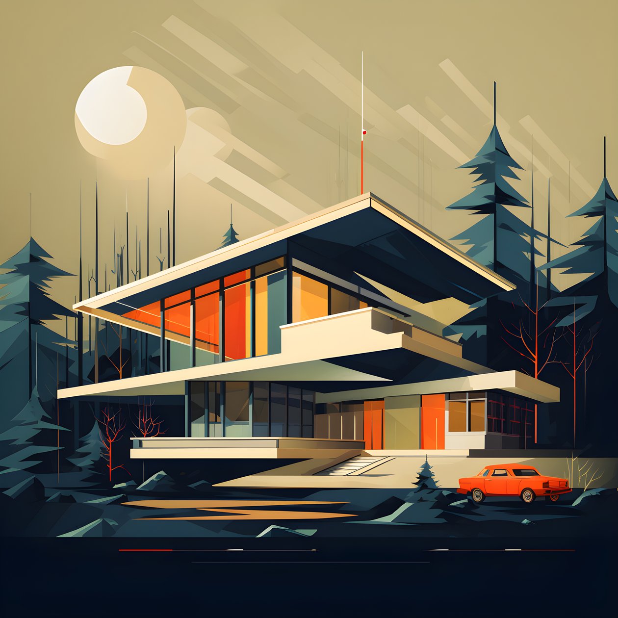 Modern designgrafik från mitten av århundradet 2 av Kurt Heppke