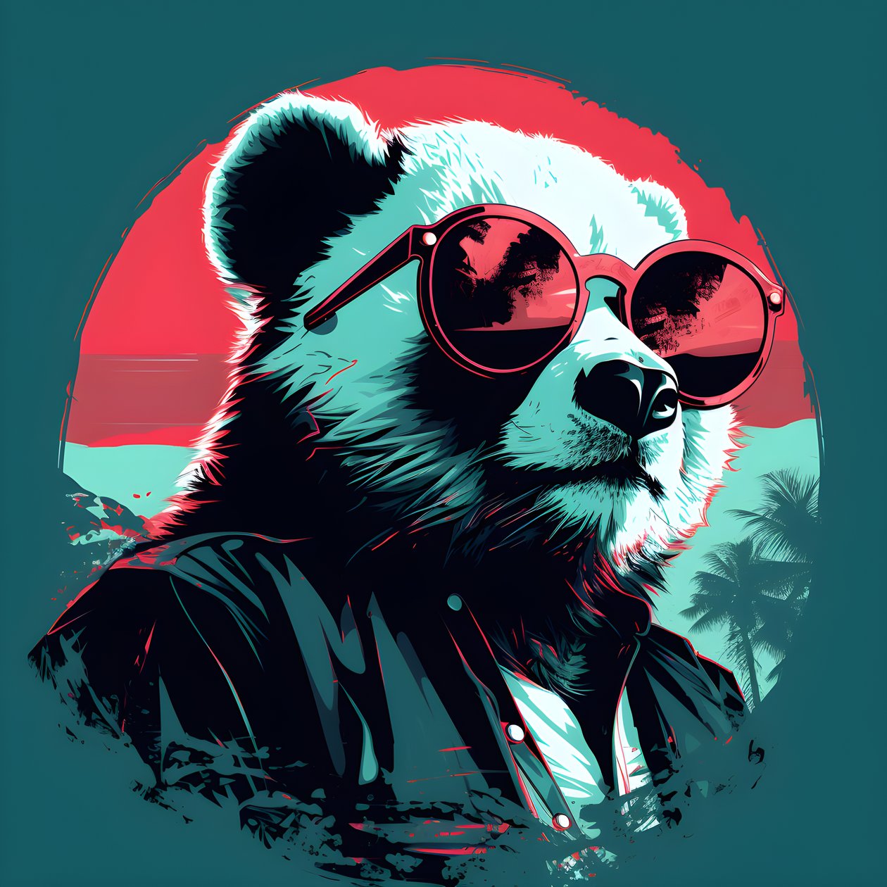Panda med glasögon 1 av Kurt Heppke