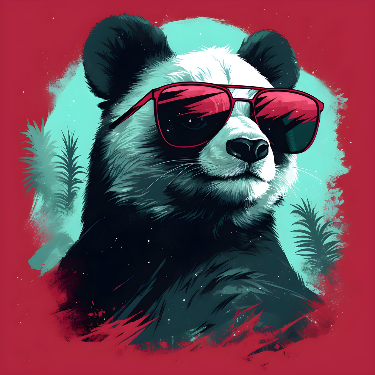 Panda med glasögon 2 av Kurt Heppke