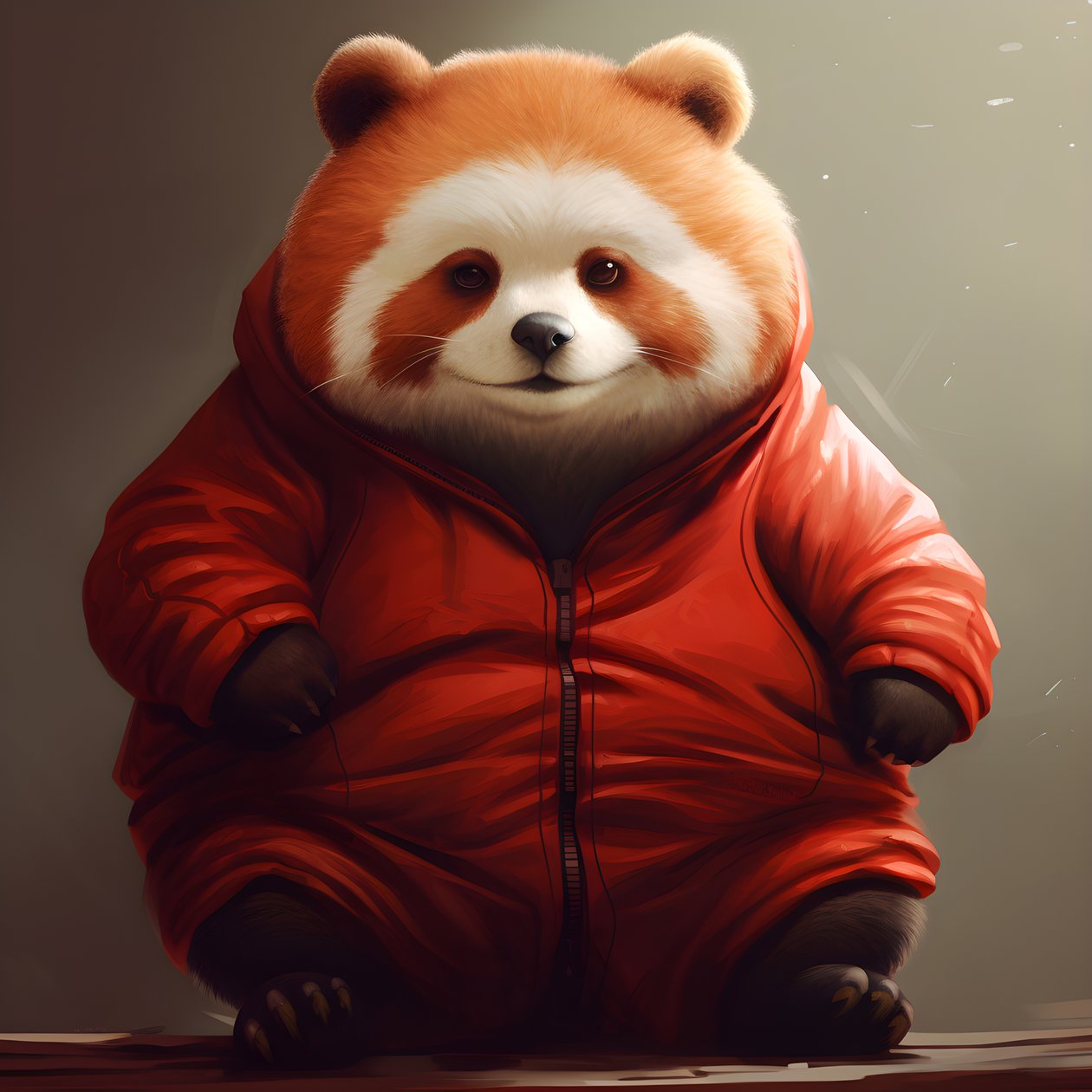 röd panda överviktiga människobarn 3 av Kurt Heppke