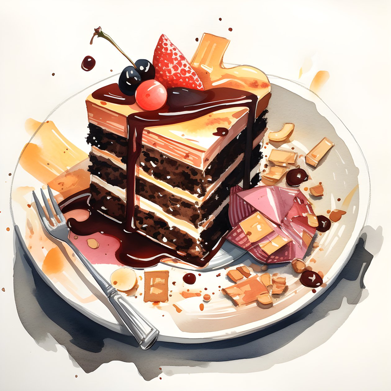 Chokladkola rabarberkaka 3 av Kurt Heppke