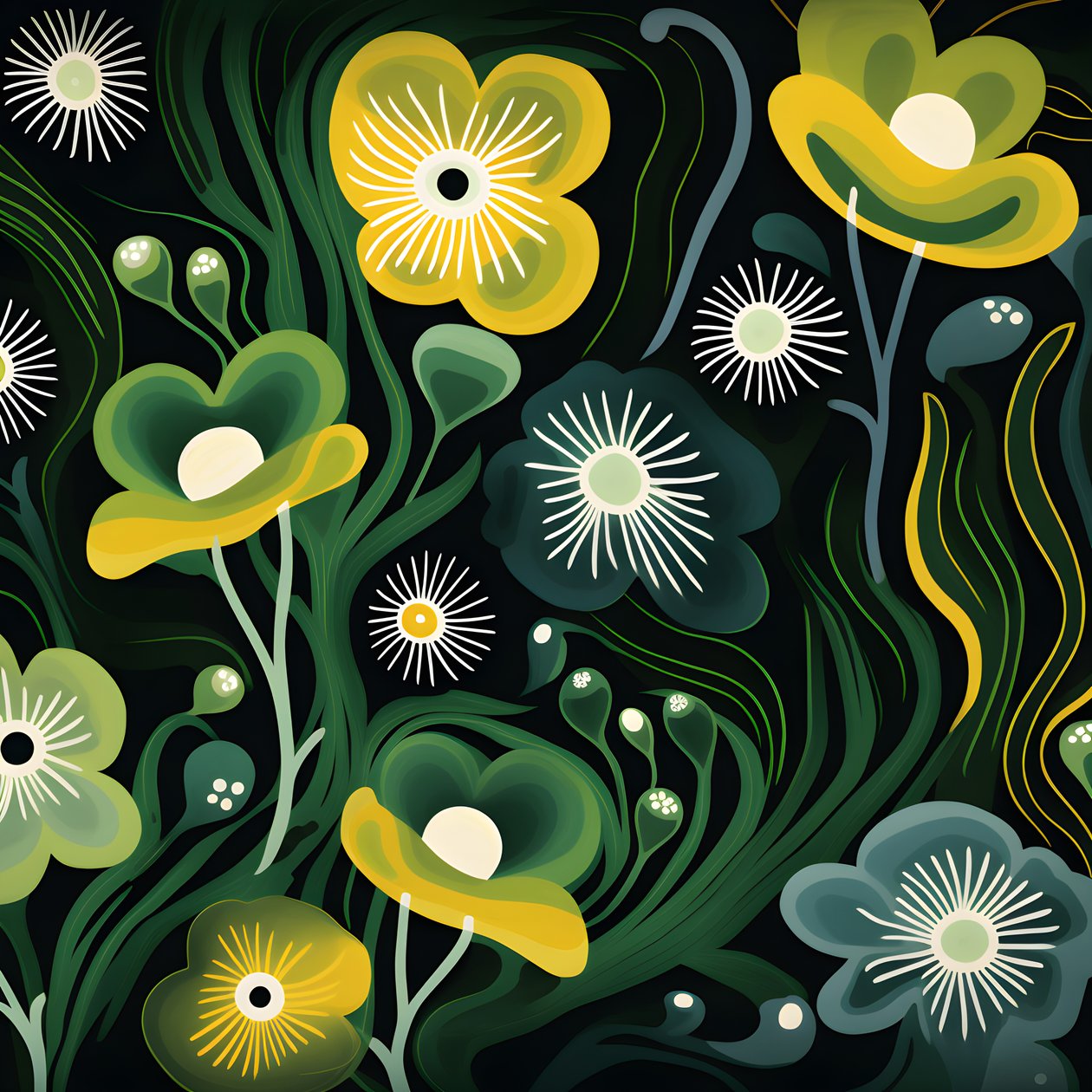 samtida abstrakta former Marimekko 1 av Kurt Heppke