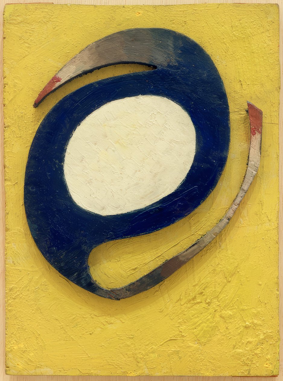 Blå stycket av Kurt Schwitters