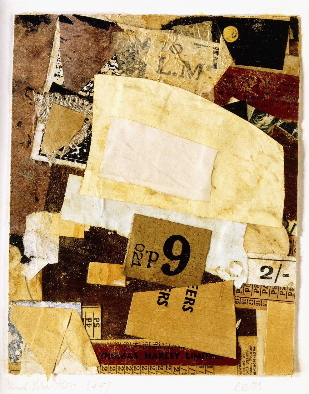 Först, 1947 av Kurt Schwitters