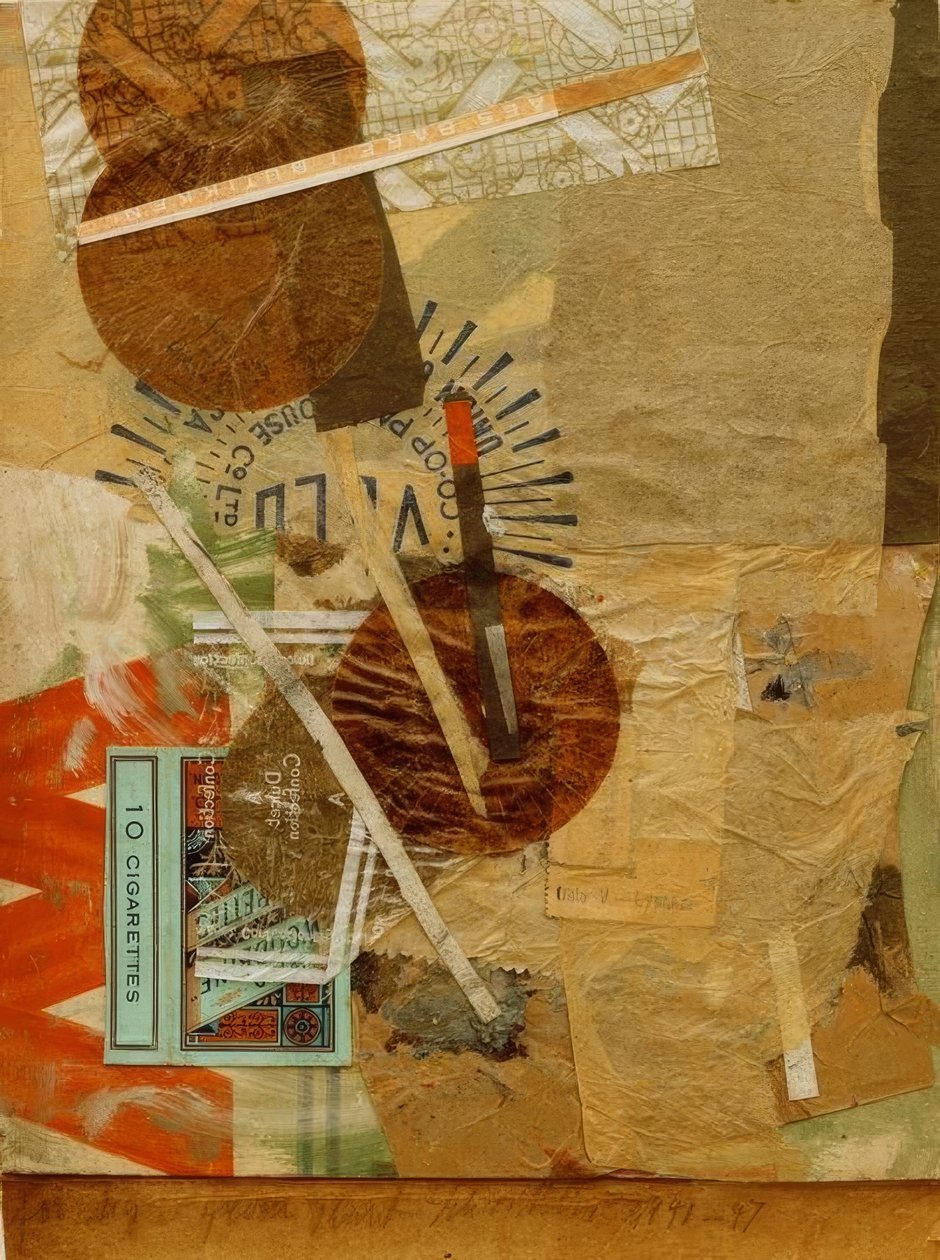För Higu (Merzzeichnung) av Kurt Schwitters