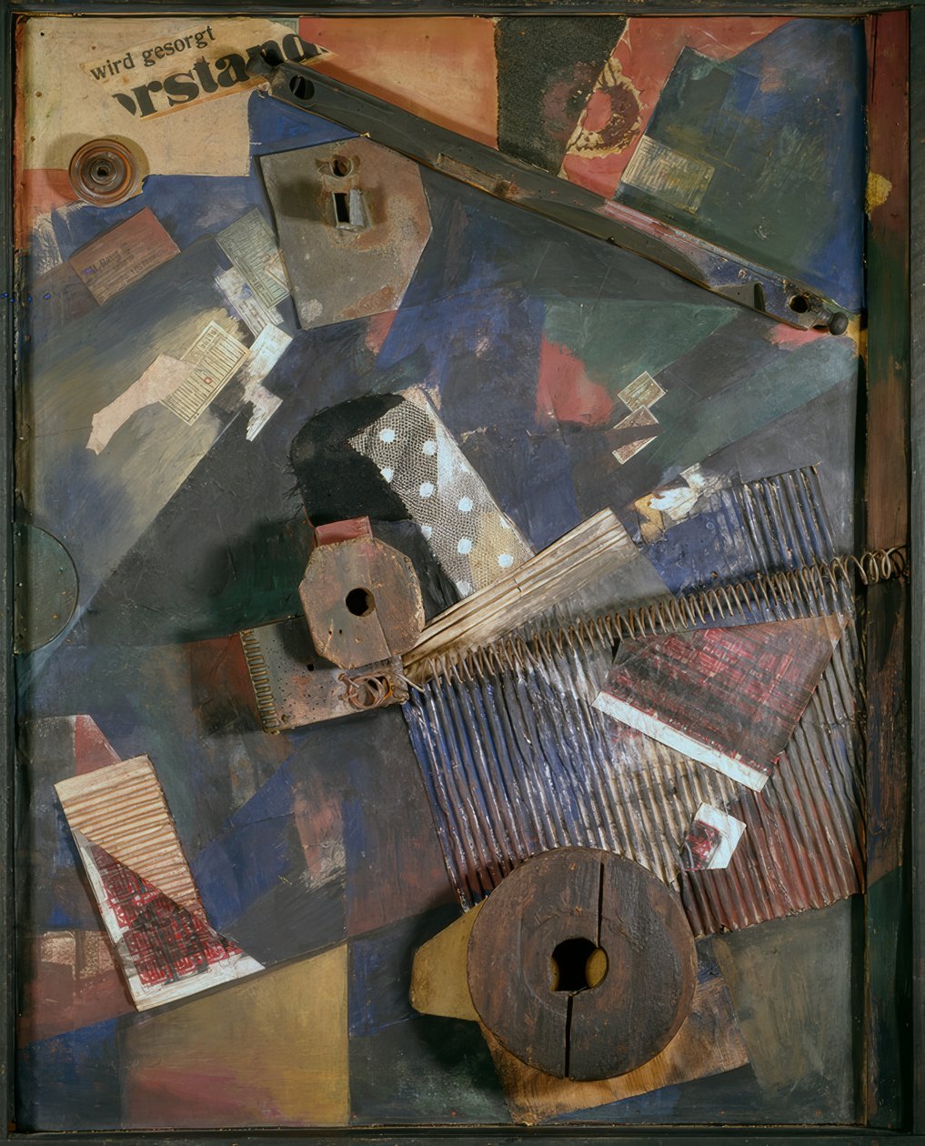 Konstruktion Merz. Förskjutna krafter av Kurt Schwitters