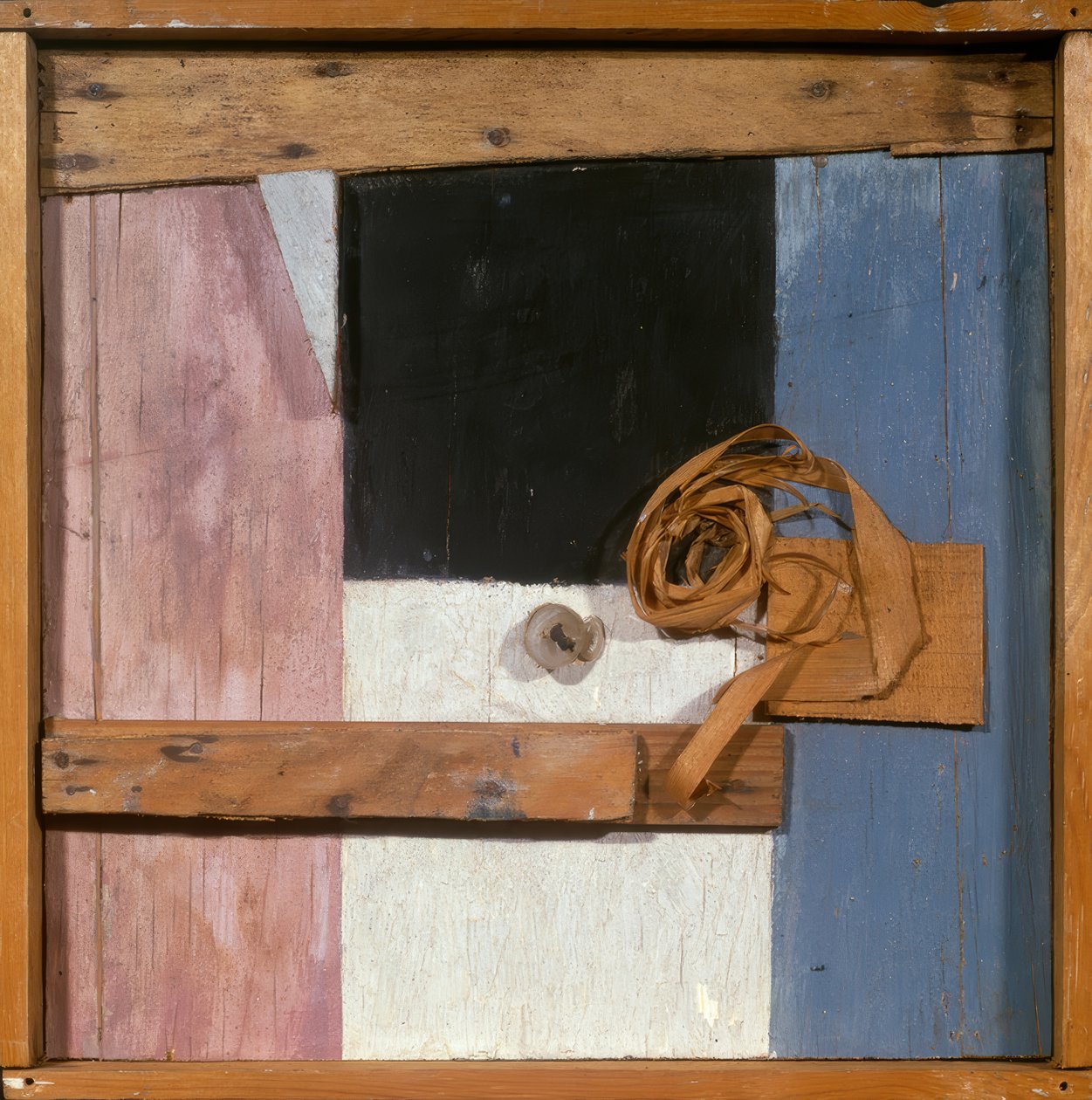 Merz bild med ljus av Kurt Schwitters