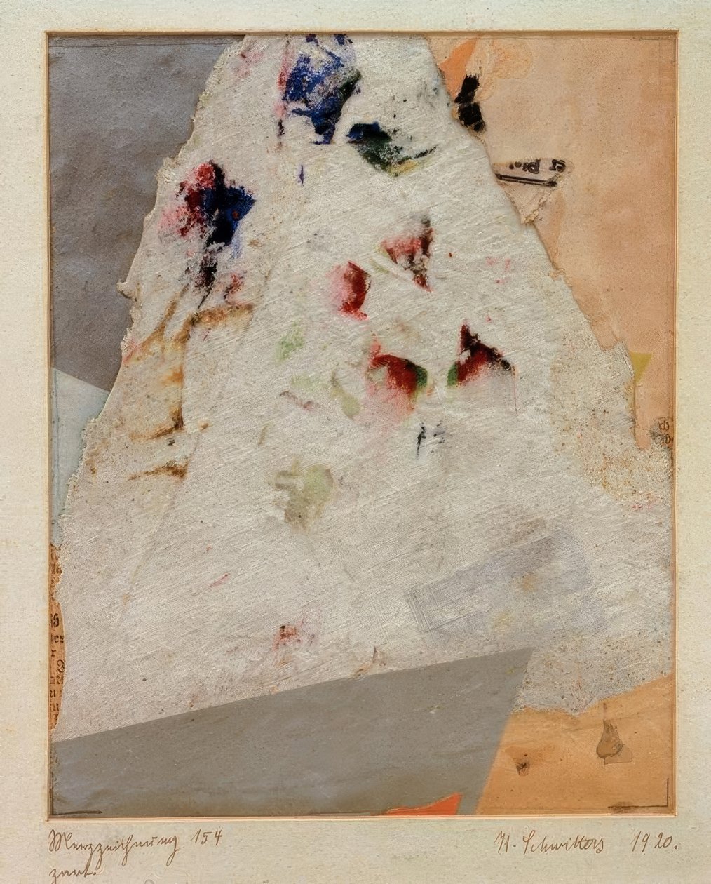 Merz ritning 154 anbud av Kurt Schwitters