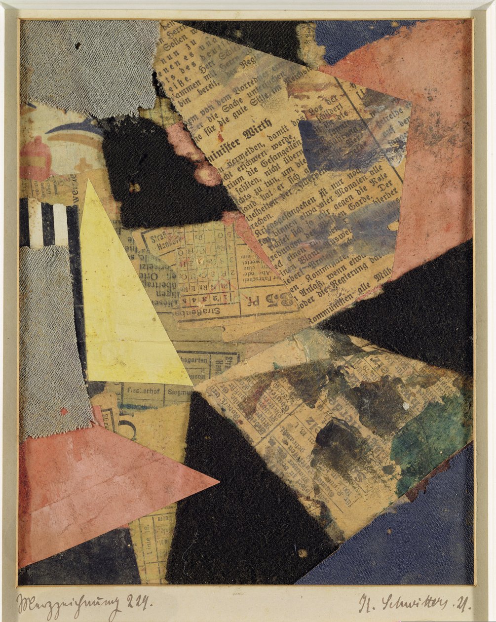 Merz ritning 229, 1921 av Kurt Schwitters