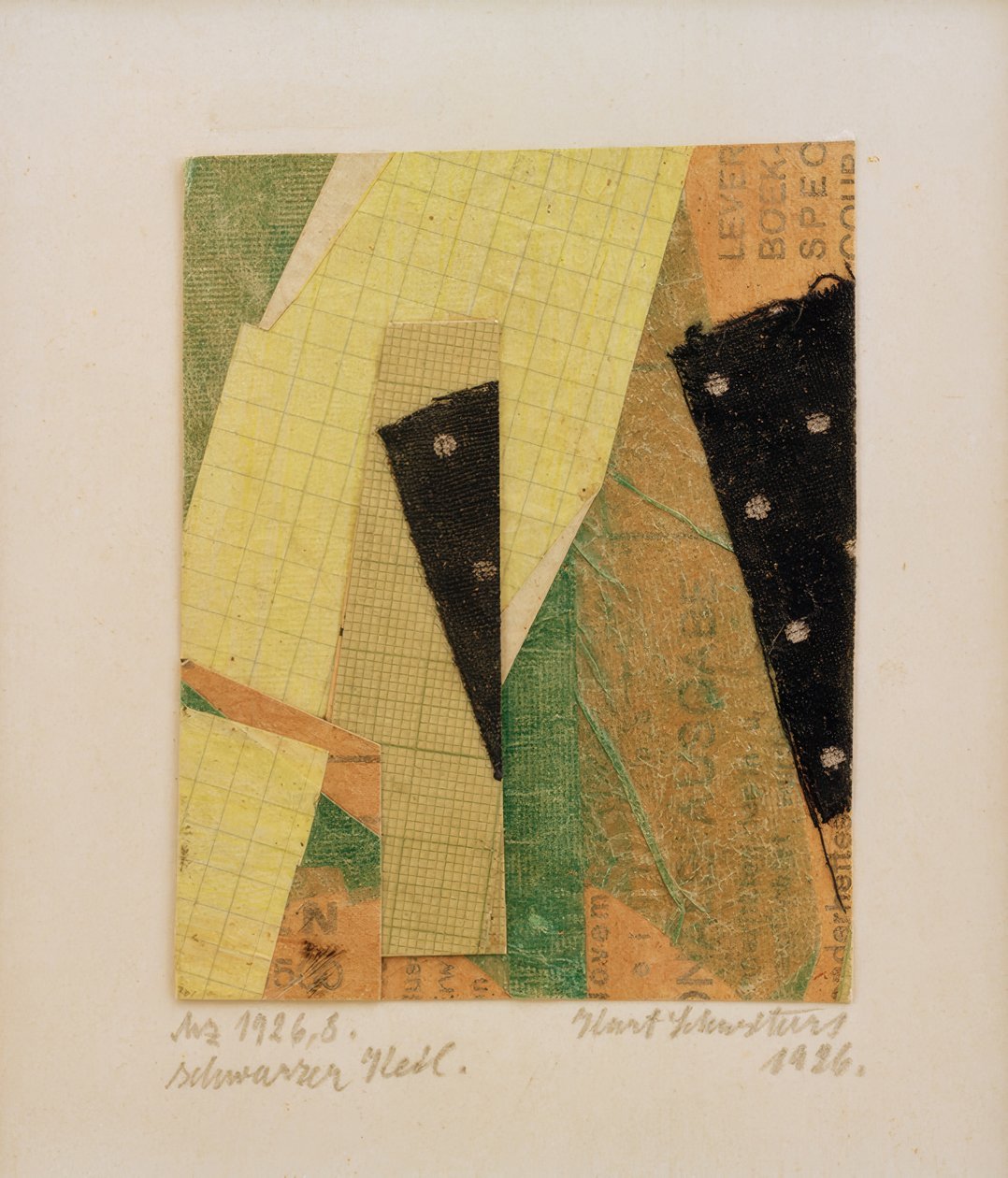 Mz 1926.8, svart kil av Kurt Schwitters