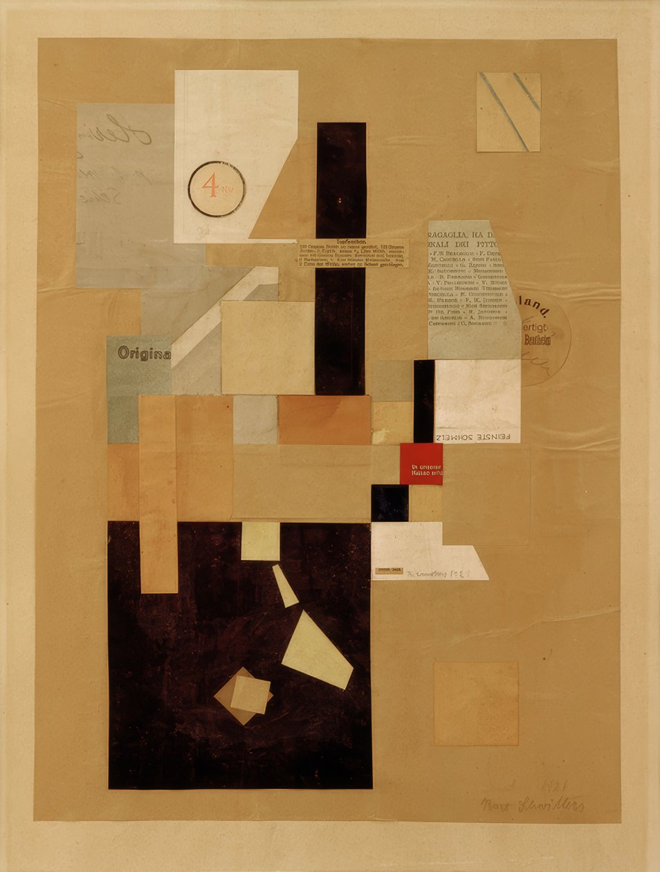 Namnlös (4 KR) av Kurt Schwitters