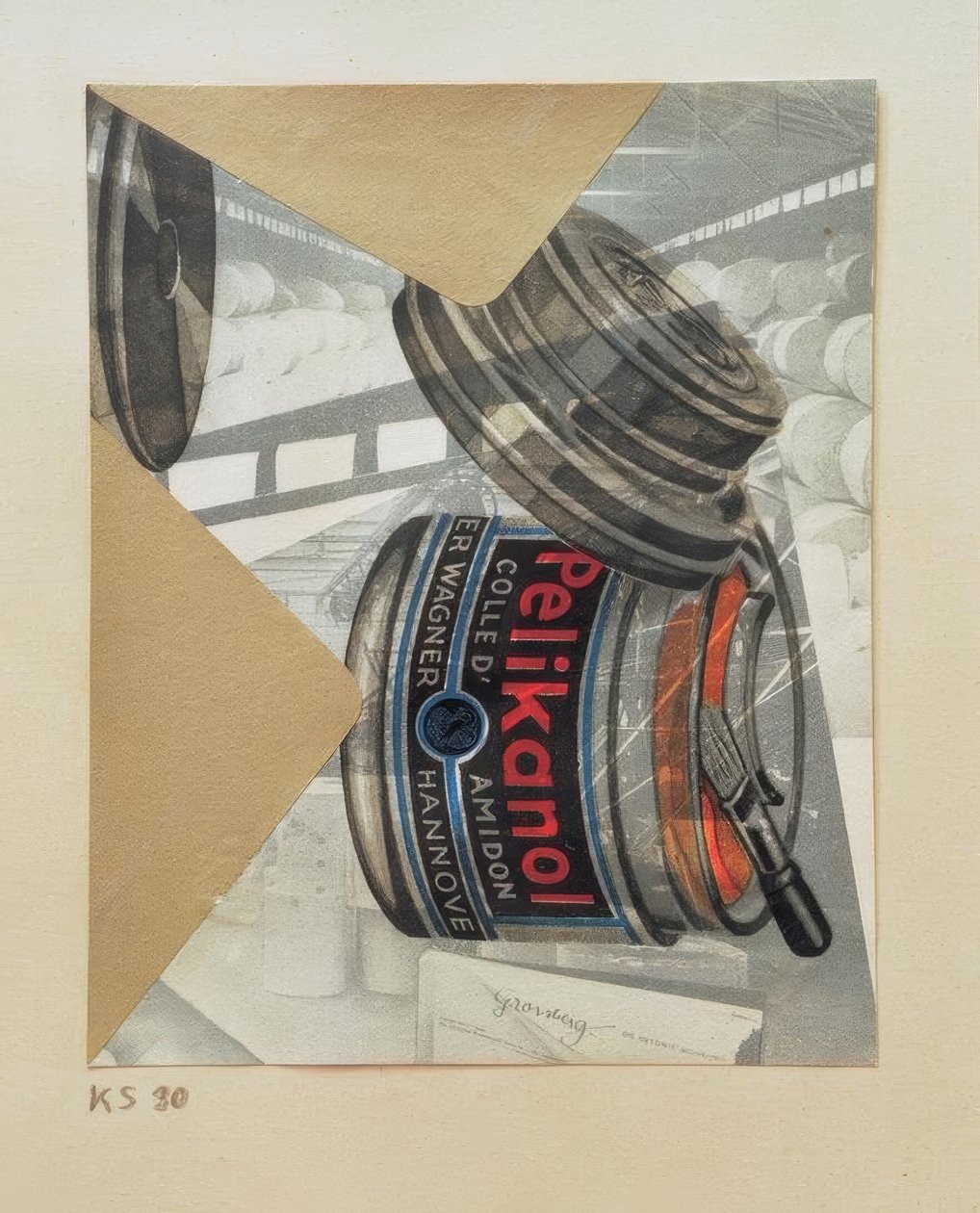Namnlös (Pelikanol) av Kurt Schwitters