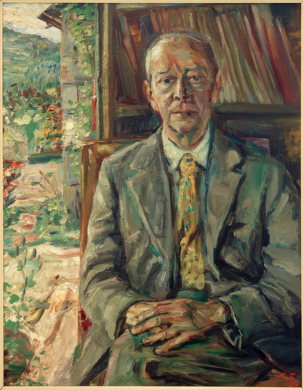 Utan titel (porträtt Harry Pierce) av Kurt Schwitters